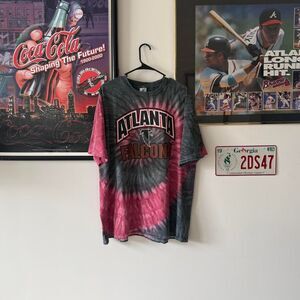 Vintage Atlanta Falcons Tie Dye Delta Pro Weight Tee
